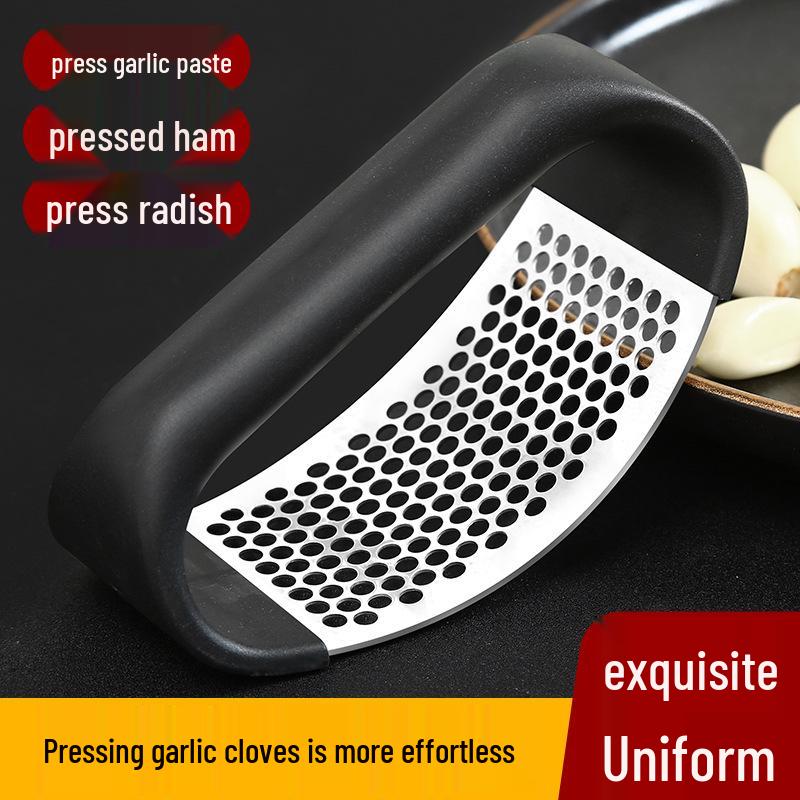 Manual Garlic Press and Mincer - Efficient Kitchen Tool for Garlic Paste and Crushing