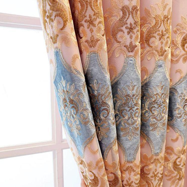 Шторы двухслойные вышитые шторы для спальни, дома, затемняющие шторы для гостиной с карнизом из пряжи