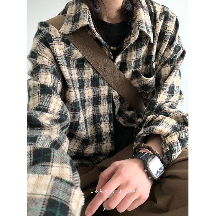 Рубашка с длинным рукавом с буквенным принтом 2024 года в японском стиле в стиле Гонконга, свободная рубашка для мальчиков, летнее модное универсальное повседневное пальто