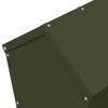 Chicken Feeder Olive Green 40 x 40 x 45 cm Cold Rolled Steel