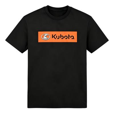 Kubota Logo Black Casual Cotton T-Shirt