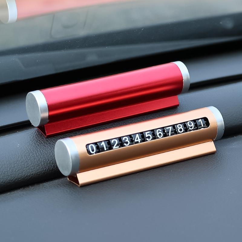 Автомобильный парковочный телефонный номерной знак парковочная карта подвеска авто алюминиевый сплав ролик регулировка временный инструмент помощи при парковке