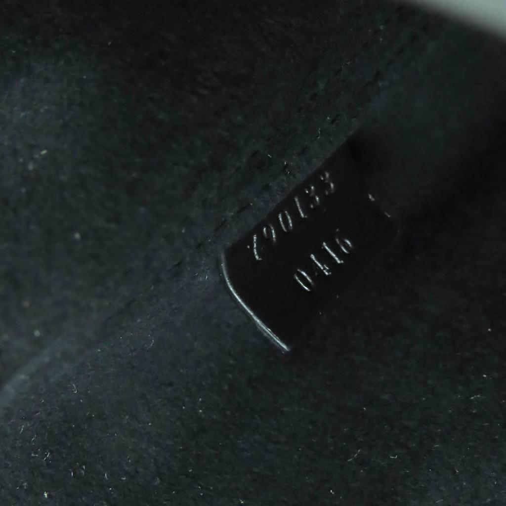 Pristine GUCCI Shoulder Bag GG Super Mini Bag 2way Leather black leather Women Used