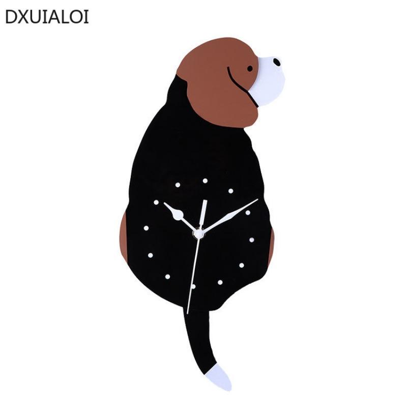 DXUIALOI креативные настенные часы с изображением медведя из мультфильма для детской комнаты, цифровые часы, домашний декор, настенные часы для гостиной