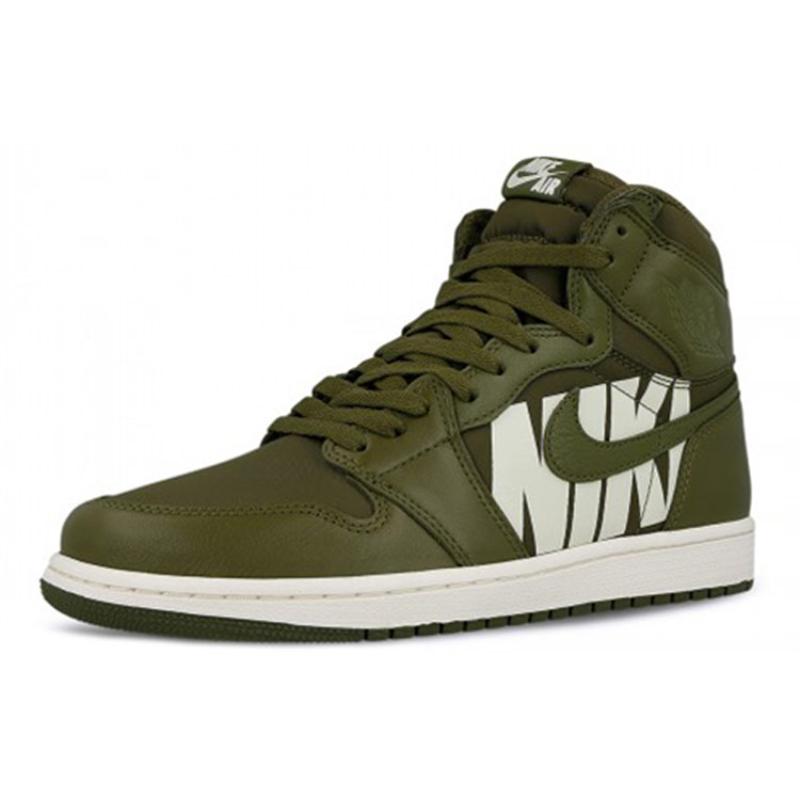 Jordan 1 Retro High Оливковый Канвас Jordan 555088-300