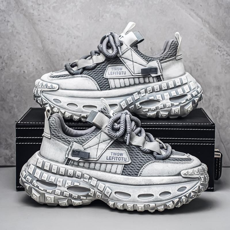 2026 New Thick Sole Height Increasing Trend Casual Sports Autumn Breathable High-quality Casual Versatile Men's Shoes