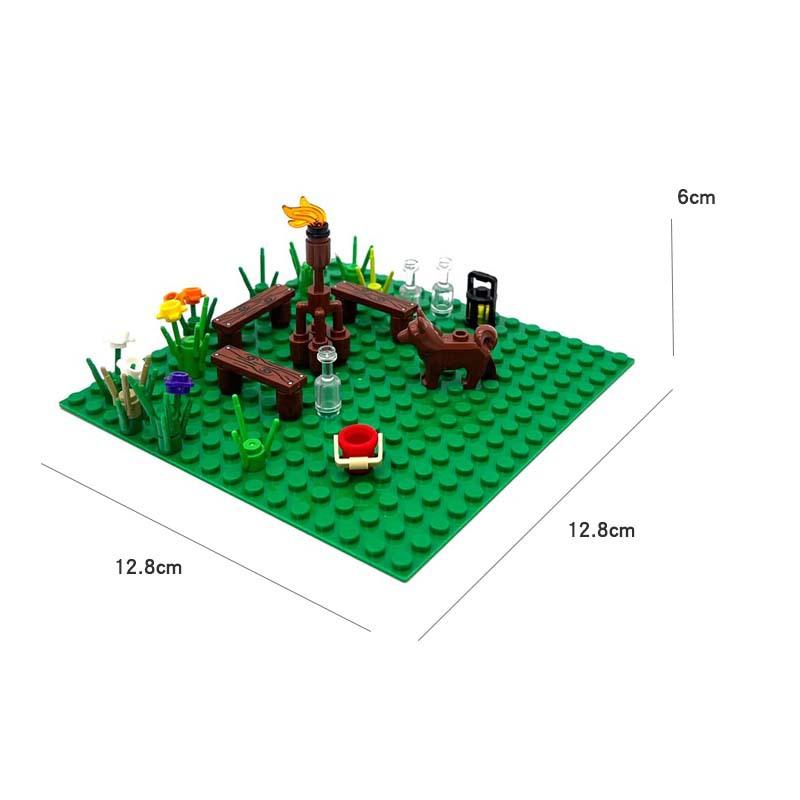 Camping Picnic Tent Outdoor Small Particle Building Blocks For Diy Assembly Creative Plastic Toys