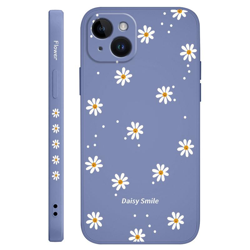 Чехол для телефона «Улыбающаяся ромашка» для iPhone 17 17 Air 16 16e 15 14 13 12 11 X XR XS Plus Pro Max Mini Силиконовый чехол