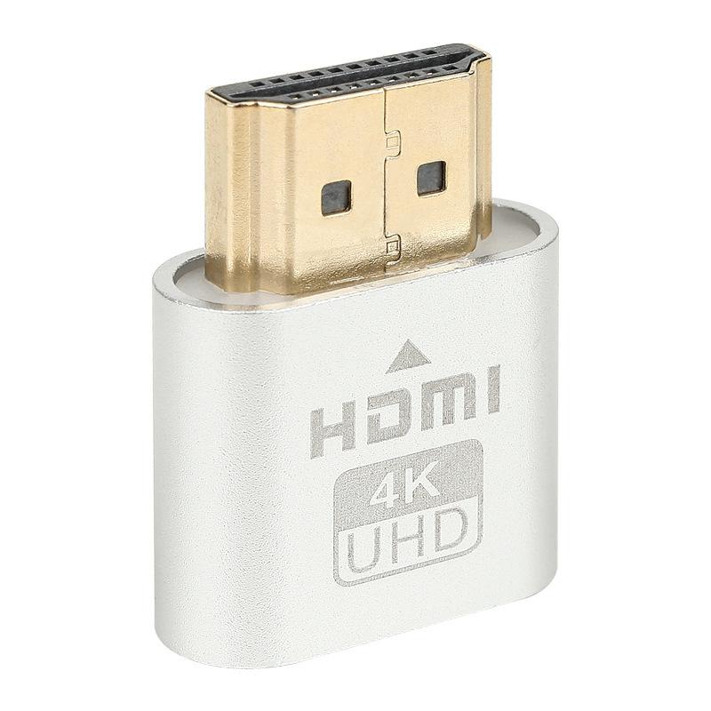 Позолоченный виртуализатор сверхвысокой четкости 4K, совместимый с HDMI, портативный дисплей Edid с заглушкой