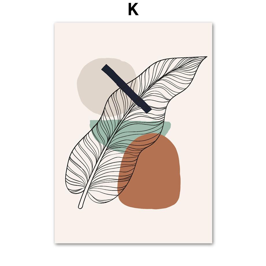 Абстрактный Матисс Танец Растения Листья Линии Постеры и Принты Холст Живопись Скандинавское Настенное Искусство Картины для Декора Гостиной