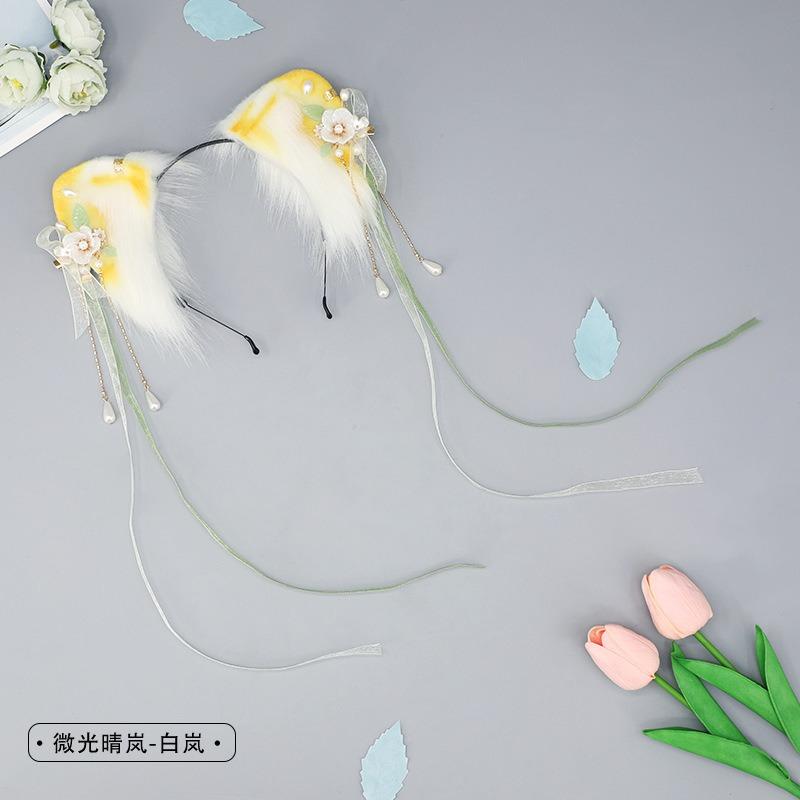 Аксессуары для волос котенка кошачьи ушки головной убор лолита девочка кошачьи ушки ободок комиксы косплей симуляция животное ушки ободок