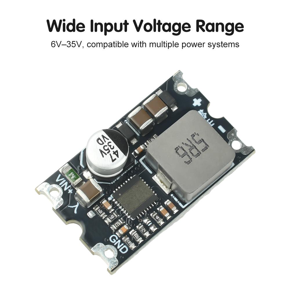 DC6-35V to 5V 12V Step-Down Power Supply Module DC-DC 8A Buck Converter Module Voltage Regulator with TVS and Fuse