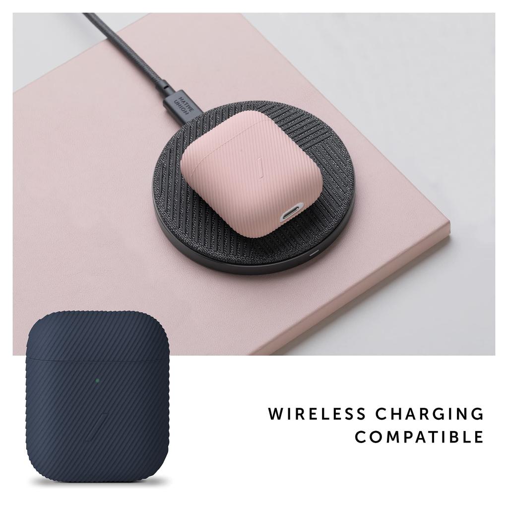 NATIVE UNION Curve Чехол для Airpods Гладкий силиконовый чехол Совместим с AirPods 1-го и 2-го поколений - (военно-морской флот)