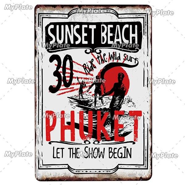 NODE BEACH Vintage Metal Sign Tin Sign Vintage Cafe Decoration Plaque Home Wall Decor Bar Sign Home Decor Poster Drop Shipping