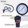 Dual Gauges Cylinder Leak Down Tester Engine Compression Tester Kit Car Cylinder Engine Compression Detector Tool Box