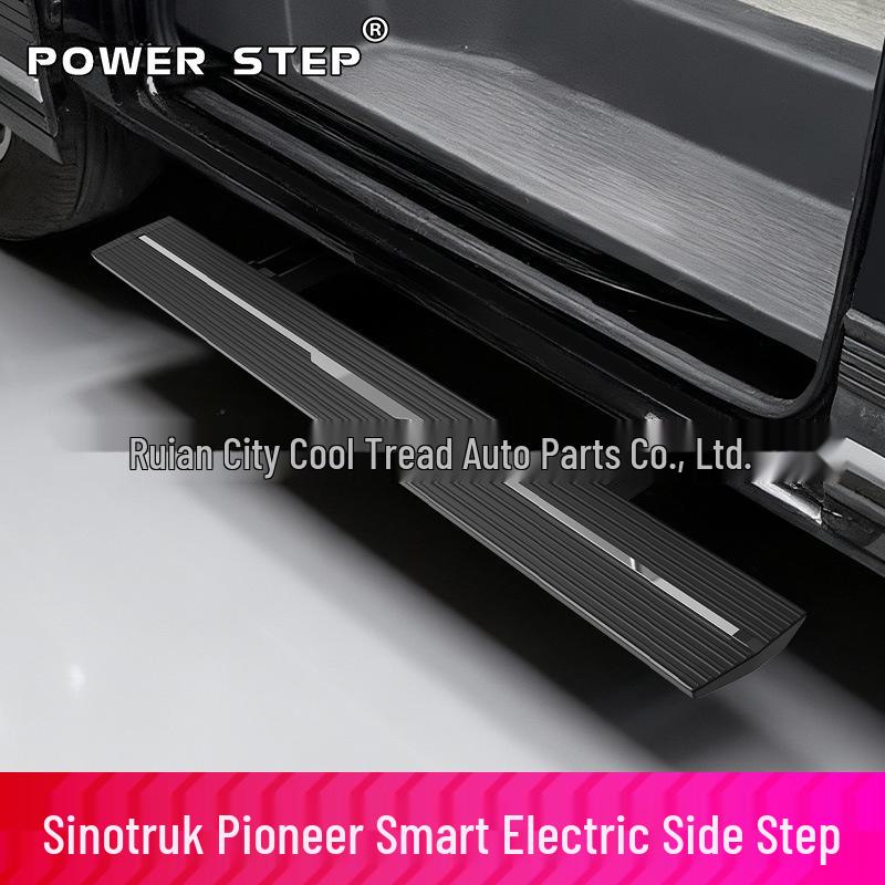 24+ Sinotruk Pioneer V Электрические педали: Автоматические выдвижные приветственные огни для правой двери из алюминиевого сплава.
