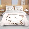 New Bubu Dudu Cartoon Cute Bear Kawaii Christmas Gift King Twin Double Boys Bedding Set Microfiber or Polyester Duvet Cover Set