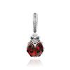 [PANDORA] 792571C01 Красный кулон-божья коровка и подвеска Серебряный шарм