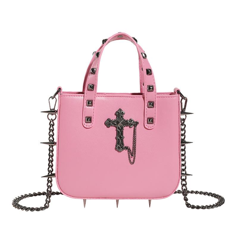Забавная индивидуальная сумка трендовая модная сумка Willow Nail Chain Bag Cross Skull на одно плечо женская сумка через плечо