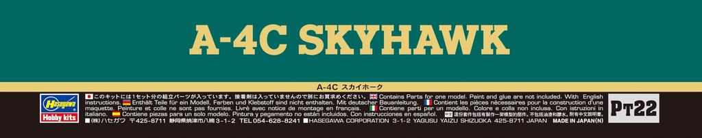 Hasegawa Skyhawk 1/48 A-4C #PT22