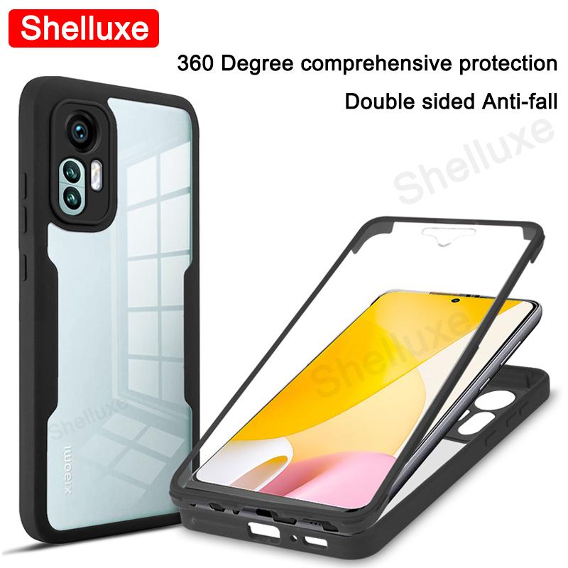 For Xiaomi12 360 Full Body Case Shelluxe For Xiaomi Mi 12 12X 12T 11 11T Mi11 Lite Mi11T Pro Silicone Double Sided Phone Cover