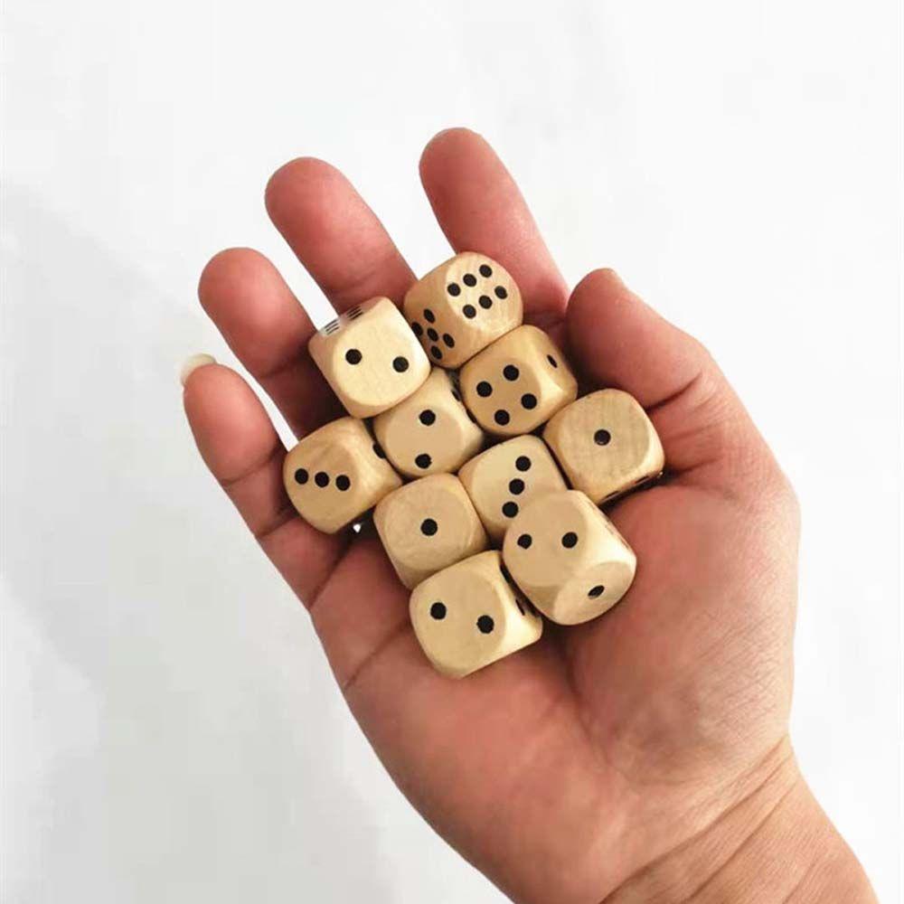 Playing Games Puzzle Game Board Games Game Toys Wooden Dice 6 Sided Dice D6 Dice Square Point Dice