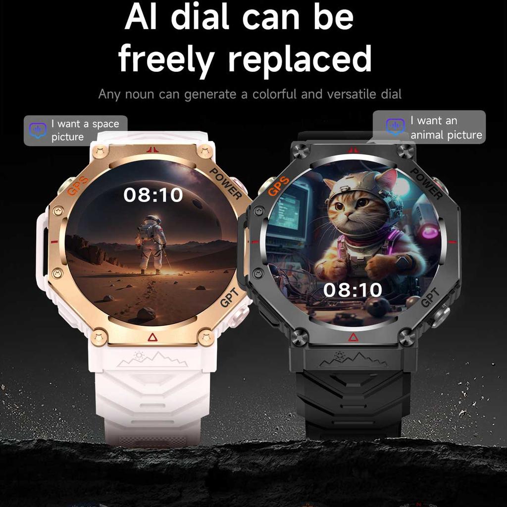 2025 Новые Спортивные Смарт-часы для улицы GPS AMOLED Мониторинг сердечного ритма Светодиодный фонарик Звонки по Bluetooth Водонепроницаемость 3 АТМ Смарт-часы