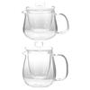 High Boron Silicon Tea Cup Set Heat Resistant Flower Teapot Pot Set Glass Tea Pot  Tea Infusion