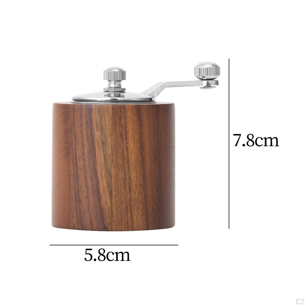 Регулируемая ручная кофемолка для дома и путешествий — деревянная мельница высшего качества