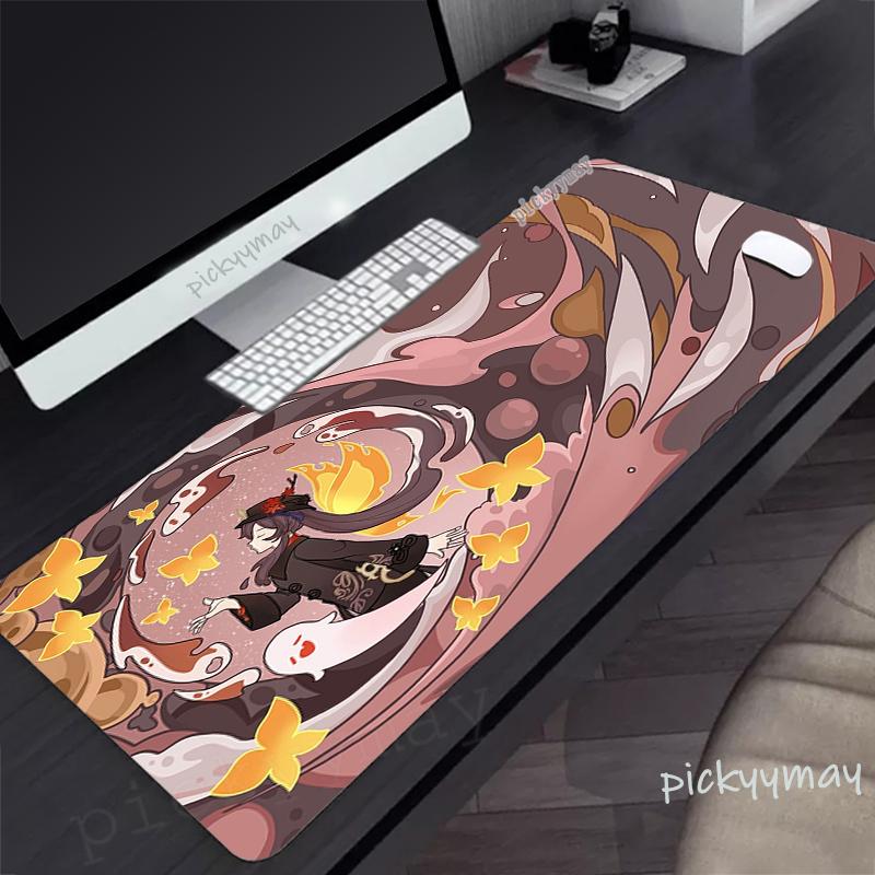 Large Mousepad Gamer Mousepads Keyboard Mat Anime Desk Rug Genshin Impact Pc HD Desk Mats Company Mouse Pad For Gift