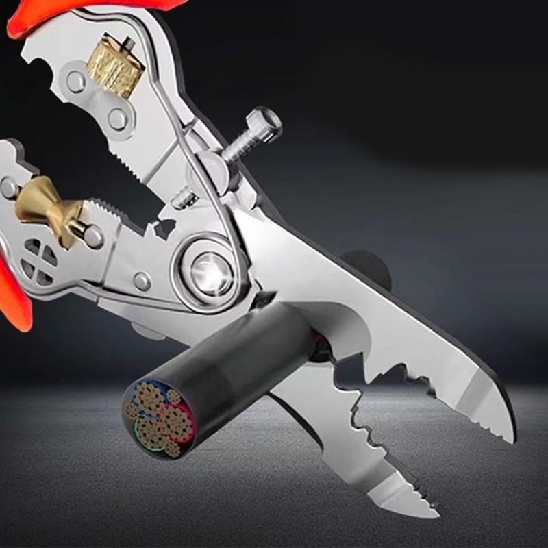 Electrical Crimping Plier Cable Cutter Stripper Crimper With Wire Stripping, Cutting, Crimping Electrician Pliers