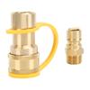 3pcs Gas Quick Connect Fittings Brass 1 2in Gas Quick Connect Adapter Kit for Rv Trailer Van