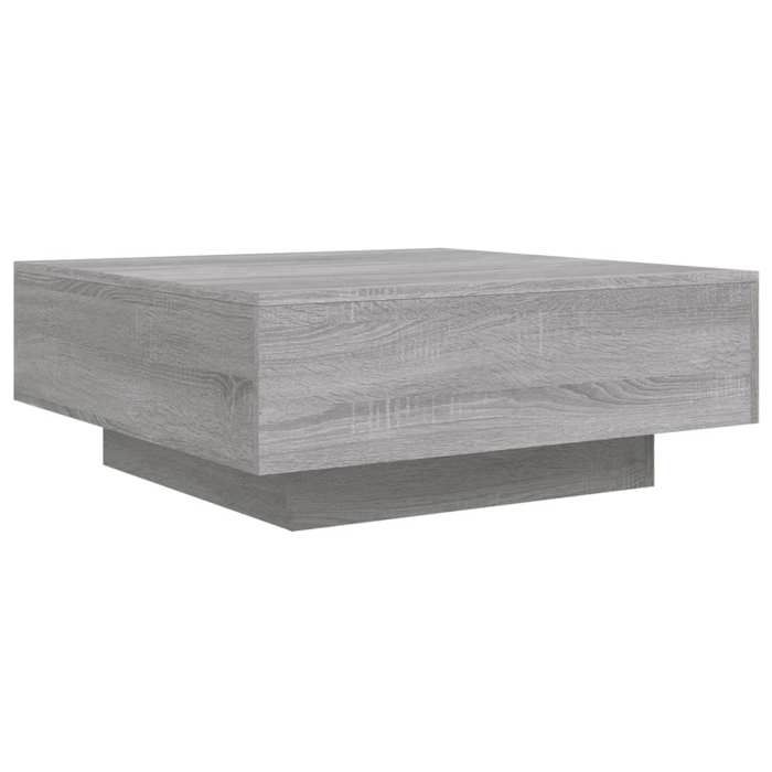 VidaXL Table basse sonoma gris 80x80x31 cm bois d'ingénierie 836586