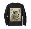 Japanese Style Long Sleeve Samurai, Cat, Ninja, Hamburger, Fries, Smartphone, T-Shirt