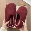 Mao Mao Towed Grape Mother with the Same Bag Head and One Foot To Keep Warm Cotton Shoes with Plush and Fluffy Half Slippers for Women To Wear In Aut