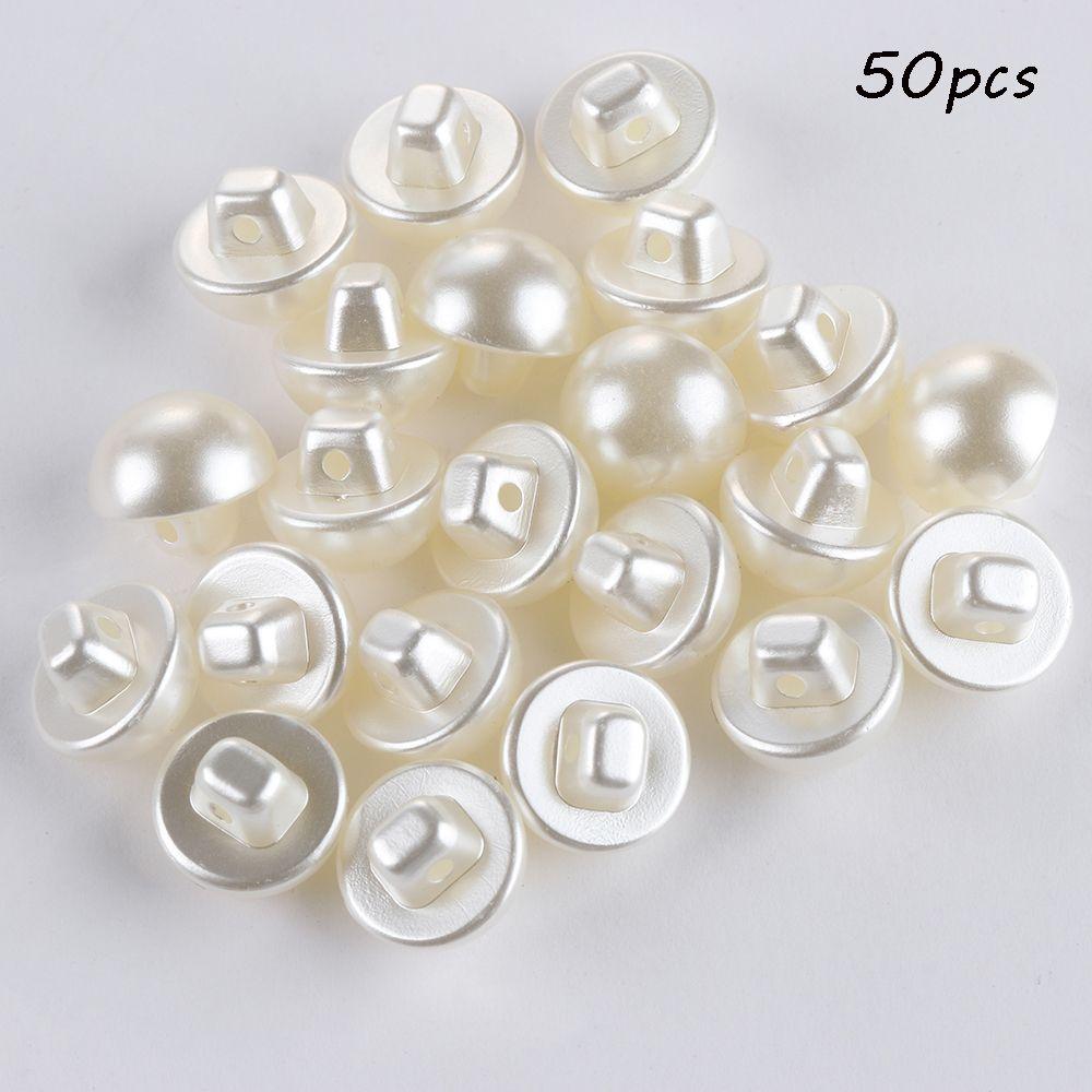 Garment Decorative Mushroom Crafts Sewing Scrapbooking Pearl Buttons Clothing Dress Accessories