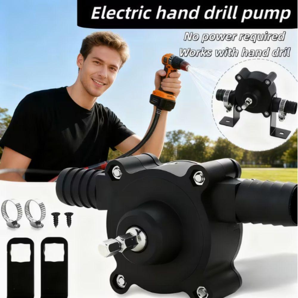 Small Electric Drill Pump Heavy Duty Self Suction Centrifugal Pump Liquid Transfer Pump  Household