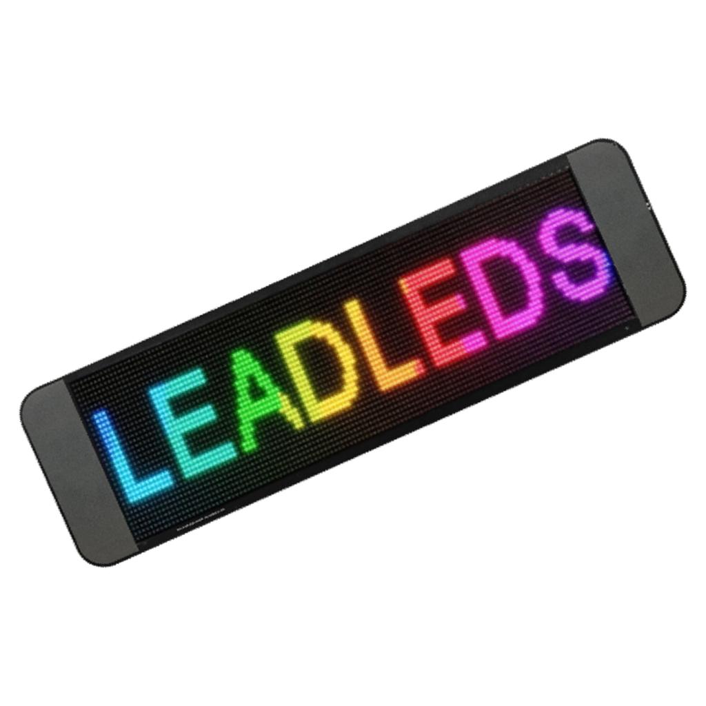 Программируемый светодиодный знак для автомобиля 64x20 точек матрица 13.7x4in ультра яркий прокручивающийся гибкий цифровой мобильный 