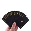 Color Black Gold Playing Card Game Card Playing Cards Waterproof Poker Suit Magic Dmagic Package Board Game Gift Collection