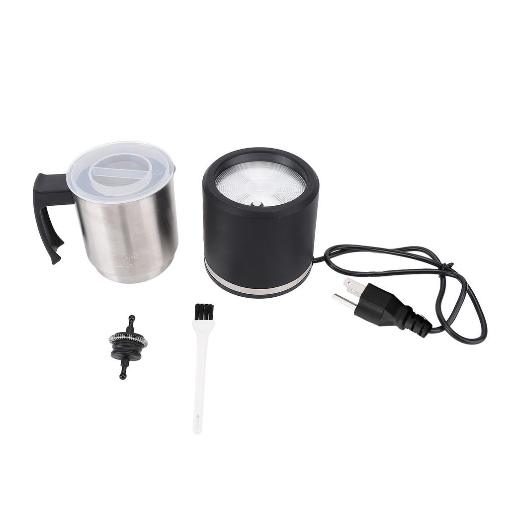 Electric Milk Frother 4 In 1 Stainless Steel Large Capacity Detachable Electric Hot Cold Foam Maker