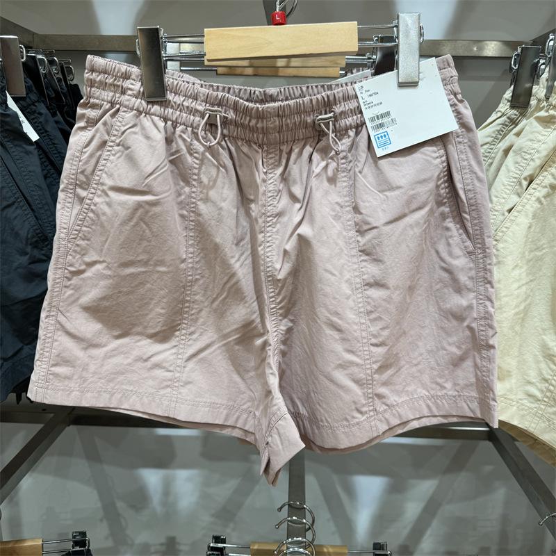 Женские быстросохнущие летние повседневные шорты - Удобные, спортивные, средней длины, влагоотводящие, легкие, пятиточечного дизайна 466384