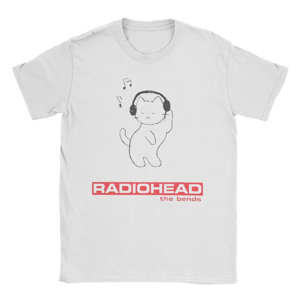 Men Women's The Swankys  Lifestyle T Shirts Radiohead Rock Band Pure Cotton Clothes Crew Neck Tee Shirt 4XL 5XL 6XL T-Shirt