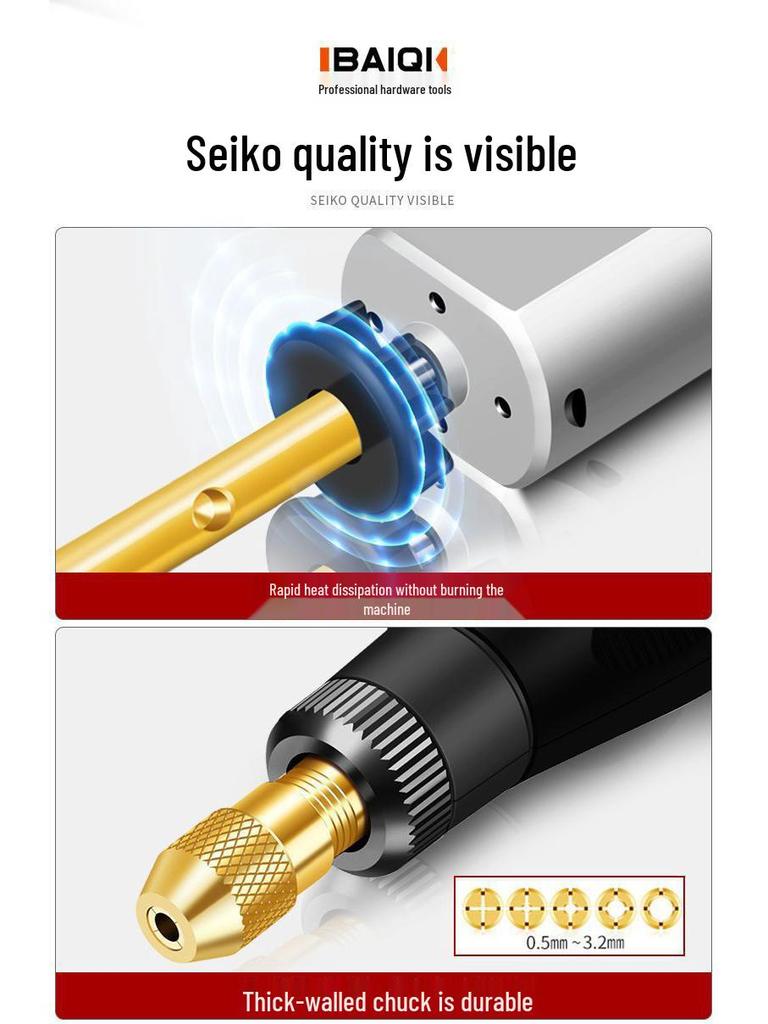 Компактная электрическая кофемолка: Ручная полировка нефрита, гравировка, резьба по дереву, мини-дрель