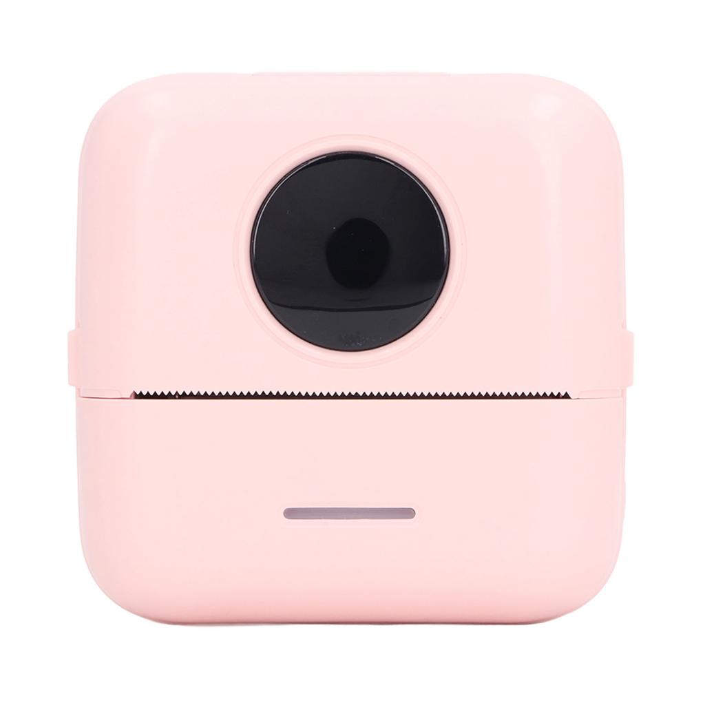 Карманный термопринтер Bluetooth высокой четкости портативный мини-принтер для QR-кода этикетки розовый