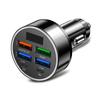 Автомобильное зарядное устройство USB Type-C мощностью 100 Вт с 6 портами и дисплеем напряжения, адаптер питания для быстрой зарядки iPhone, Android, смартфона, планшета
