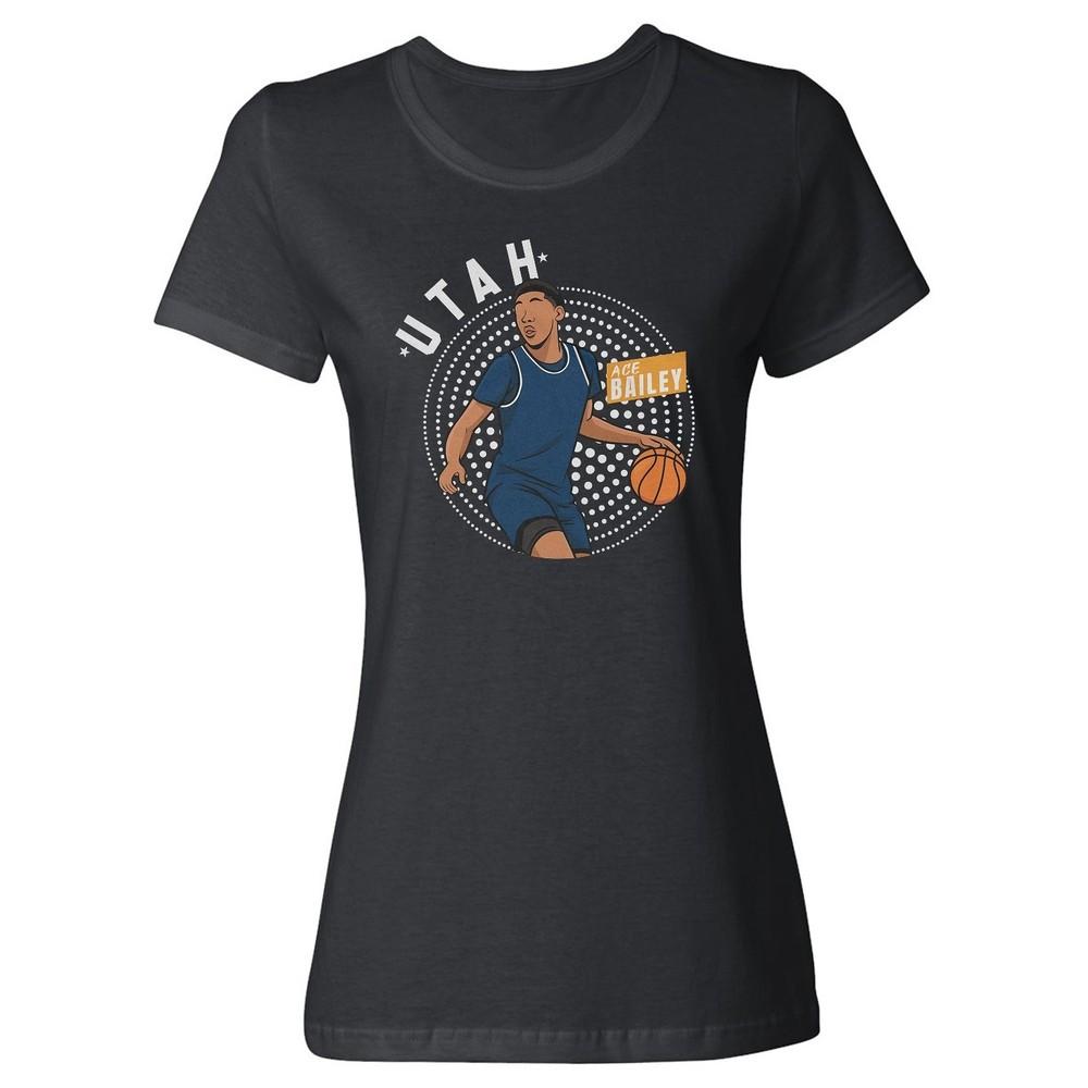 Ace Bailey Basketball Retro Design - Utah Bball Fans Ladies' Crewneck T-Shirt Unisex T-Shirt
