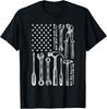 Mechanic Carpenter Repairman Craftsman Vintage American Flag Gift Unisex T-Shirt
