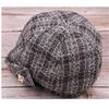 Женские шляпы Осенне-зимний стиль Стеганый Берет-восьмиклинка с отворотом Модный женский берет с козырьком-уточкой