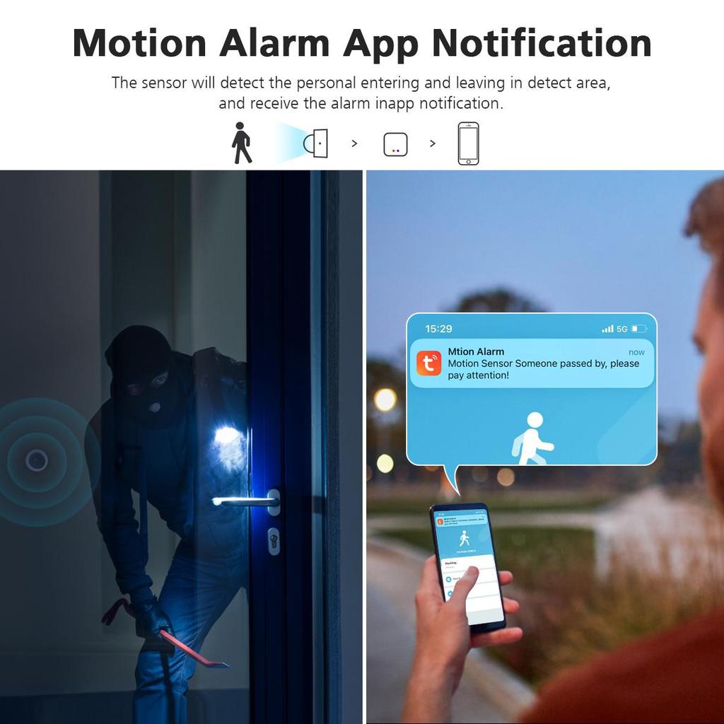 Умный Zigbee PIR Датчик Движения Выключатель Корпус Инфракрасный Детектор Датчики Охранной Сигнализации Работают С Alexa Google Home Tuya Шлюз APP
