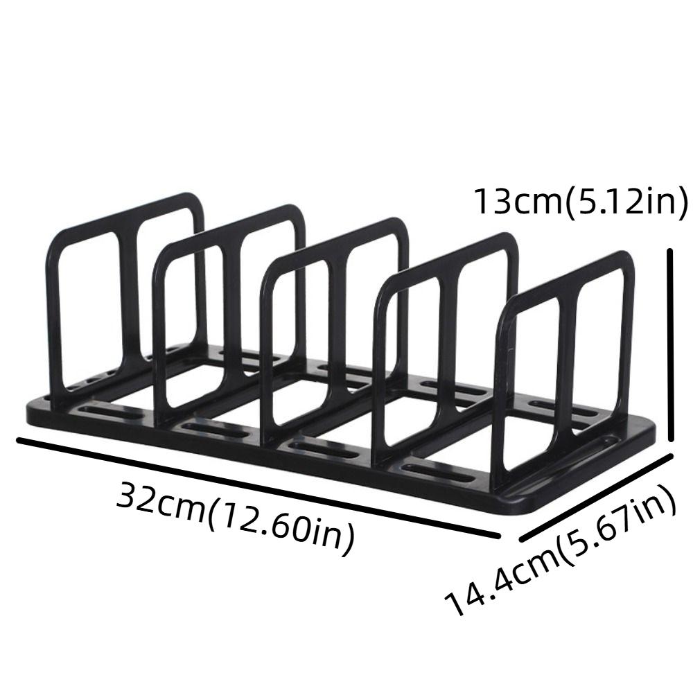 Display Desktop Bookends Plastic Divider Book Stand Self-assembly Desk Bookshelf  Bookshelf